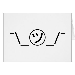 Cartão Japonês Kaomoji do ¯ do Emoticon da encolho de