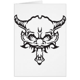 Cartão Japonês Tattoo Oni Demon