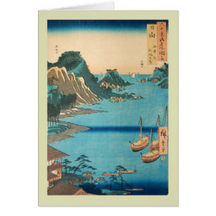 Cartão Japonês Woodblock