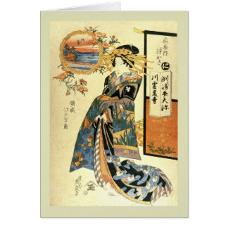Cartão Japonês Woodblock
