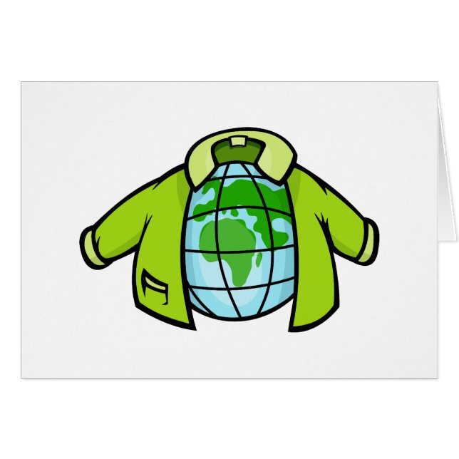 Cartão Jaqueta do globo (Frente Horizontal)