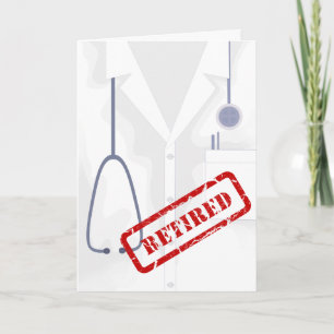 Cartão Jaqueta Médica Fora de Casaco