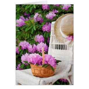 Cartão Jardim Azalea