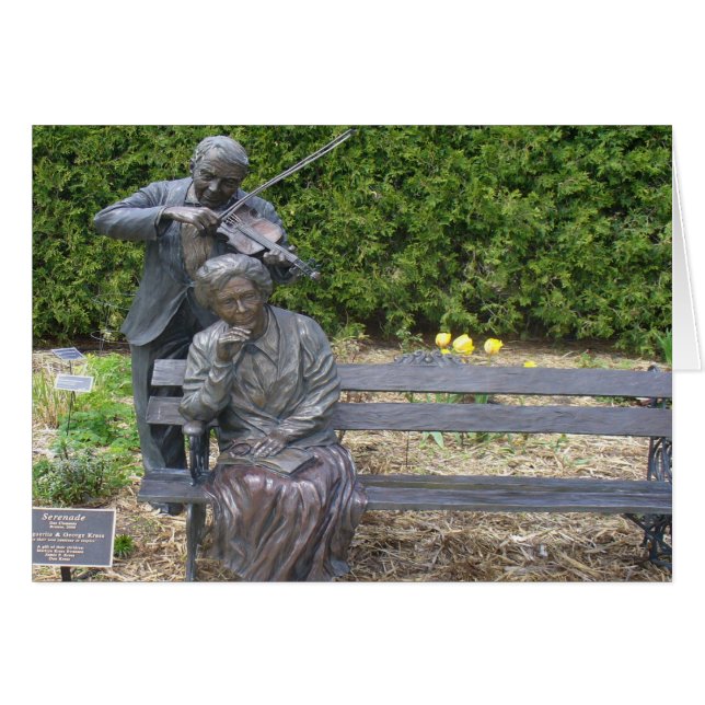 Cartão Jardim Botânico do Casal Idoso Serenade (Frente Horizontal)