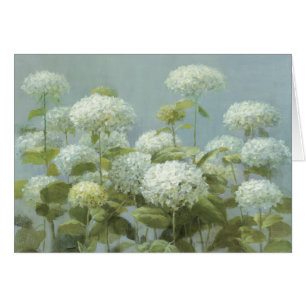 Cartão Jardim branco do Hydrangea