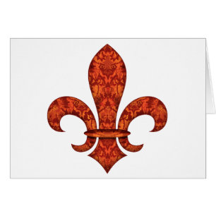 Cartão Jardim carmesim Fleur