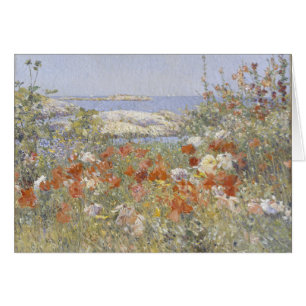Cartão Jardim Celia Thaxter de Frederick Childe Hassam