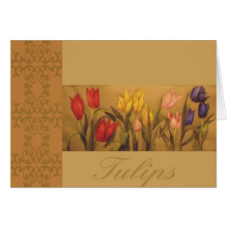 Cartão Jardim da tulipa
