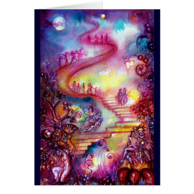 CARTÃO JARDIM DAS SOMBRAS PERDIDAS/ESCADAS MÍSTICAS (Frente)