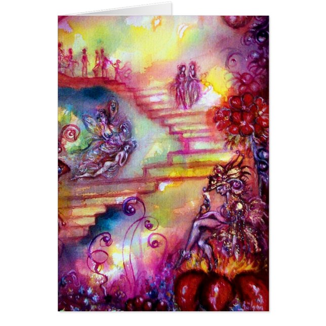 CARTÃO JARDIM DAS SOMBRAS PERDIDAS/ESCADAS MÍSTICAS (Frente)