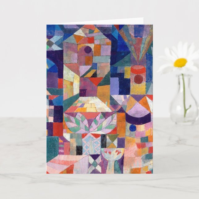 Cartão Jardim de Borgonha (Castelo) - Paul Klee - (Planta pequena)