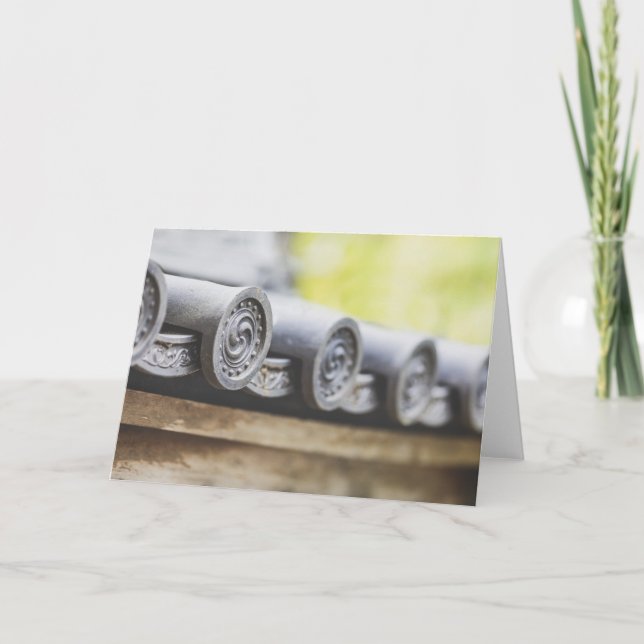 Cartão Jardim de chá japonês (Frente)