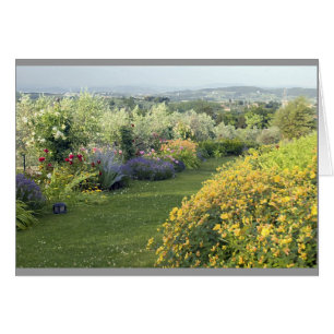 Cartão Jardim de flores do Tuscan