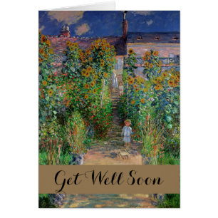 Cartão Jardim de Monet na Impressionista Vetheuil