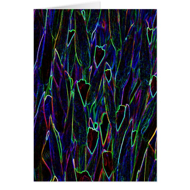 Cartão Jardim de néon 3 (Frente)