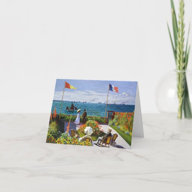 Cartão Jardim de Sainte-Adresse, 1867 Claude Monet (Frente)