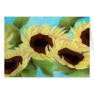 Cartão Jardim do girassol