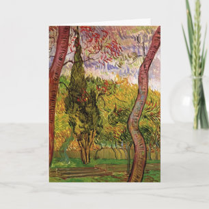 Cartão Jardim do Hospital Santo-Paul de Vincent van Gogh