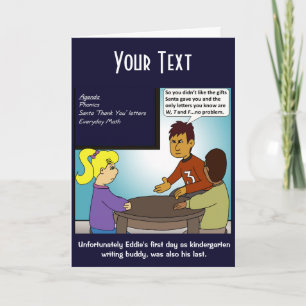 Cartão Jardim do Kinderten Obrigado Carta de Saudação Dob