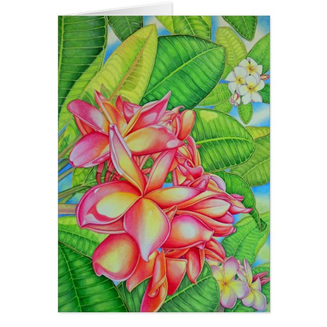 Cartão Jardim do Plumeria (Frente)