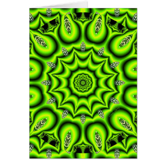 Cartão Jardim do primavera, verde limão abstrato