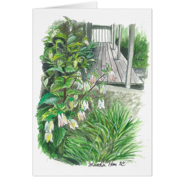 Cartão Jardim do quintal (Frente)