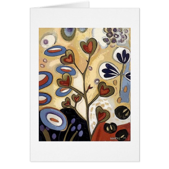 Cartão Jardim do vale da grama (Frente)