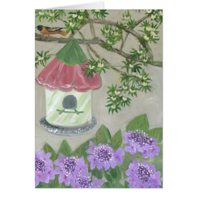 Cartão Jardim do verão (Frente)