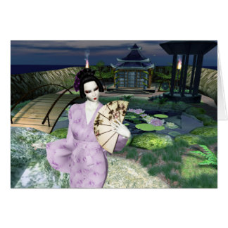 Cartão Jardim do zen