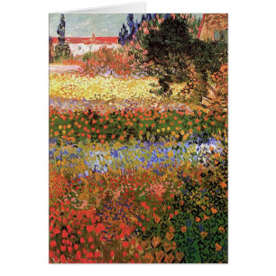 Cartão Jardim Flor, Vincent van Gogh.
