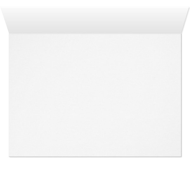 Cartão Jardim Floral Medieval do Unicorn (Interior horizontal (base))