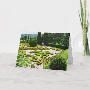 Cartão Jardim formal em Portugal