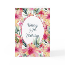 Jardim Hibiscus para o 97º aniversário