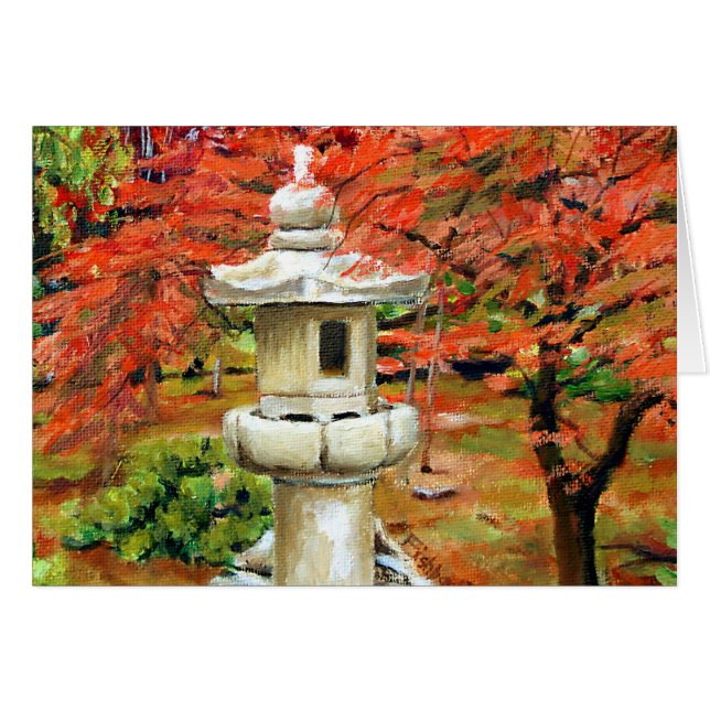 Cartão Jardim Japonês Louis Missouri (Frente Horizontal)