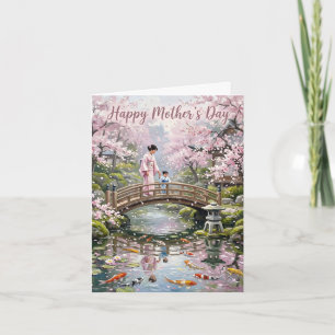 Cartão Jardim Japonês Mãe & Filho Dia das Mães