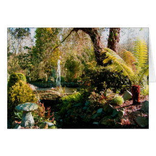 Cartão Jardim pacífico em Guernsey 1