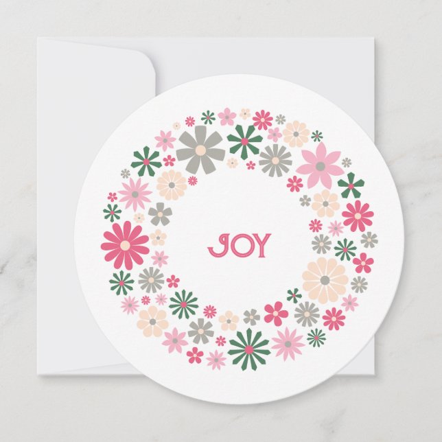 Cartão Jardim Personalizável de Alegria (Fusão) (Frente)