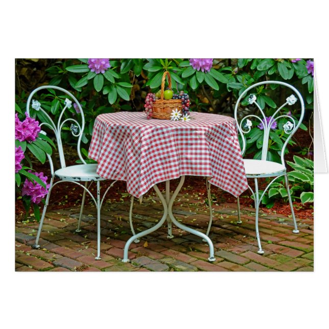 Cartão Jardim Rhododendron (Frente horizontal)