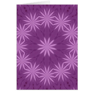 Cartão Jardim roxo e rosa