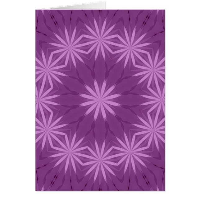 Cartão Jardim roxo e rosa (Frente)