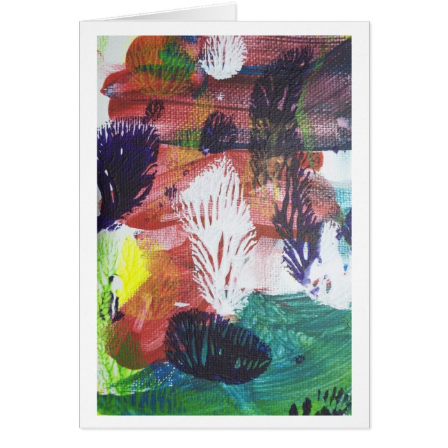 Cartão Jardim subaquático (Frente)