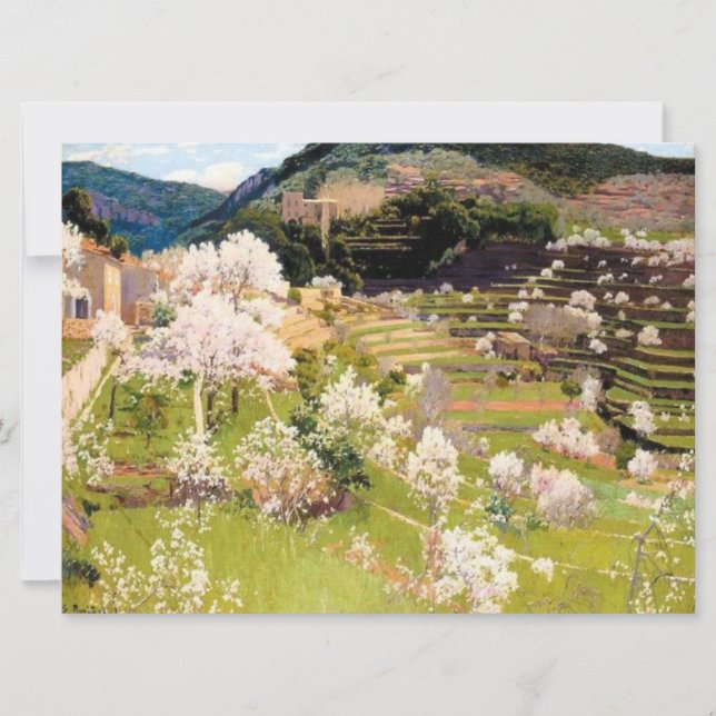 Cartão Jardim Terráqueado em Maiorca (Frente)