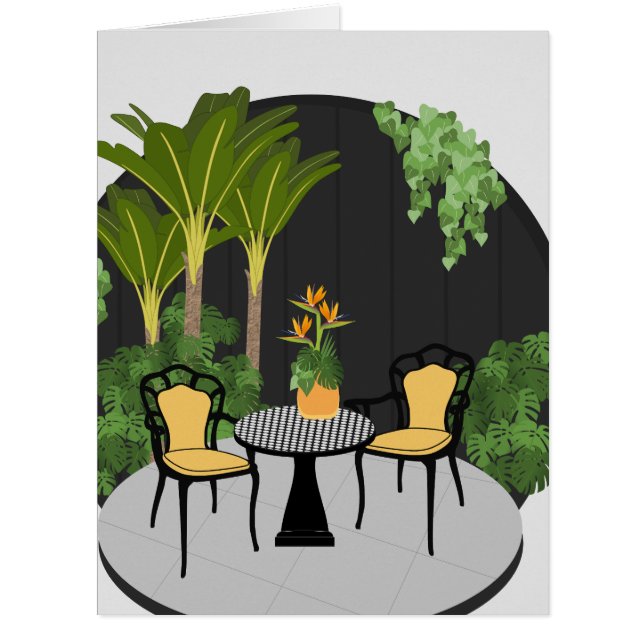 Cartão Jardim Tropical (Frente)