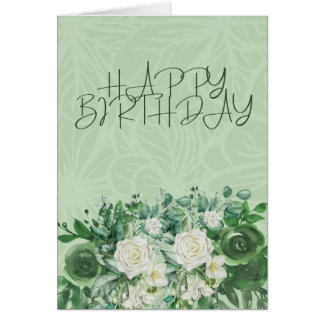 Cartão Jardim Verde Blooms