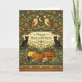 Cartão Jardim Vitoriano Vintage de Halloween