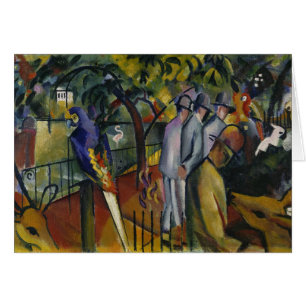 Cartão Jardim zoológico de August Macke mim
