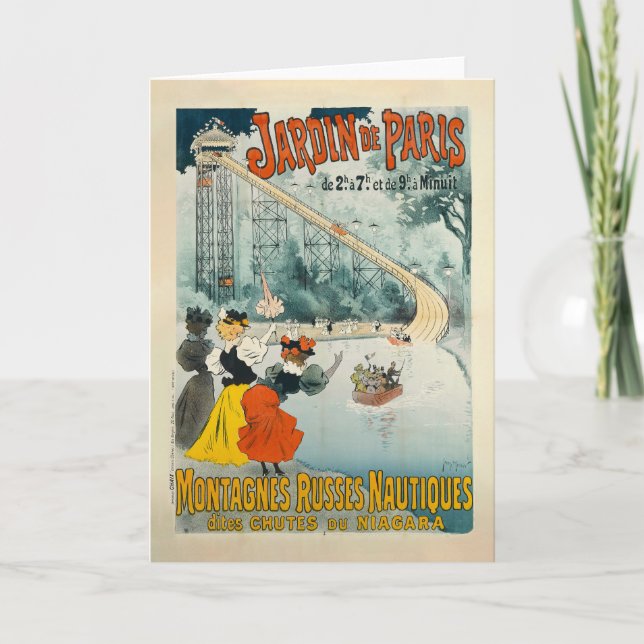 Cartão Jardin de Paris | Georges Meunier (Frente)