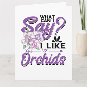 Cartão Jardinagem de Orquídeas