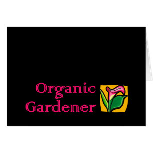 Cartão Jardineiro Orgânico - Lírios Calla