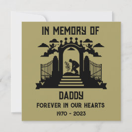 Cartão Jardineiros do Funeral In Memoriam